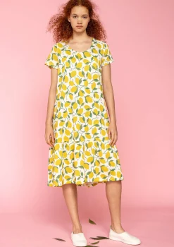 New Gudrun Sjödén Jerseykleid Luisa Aus Bio-Baumwolle ungebleicht