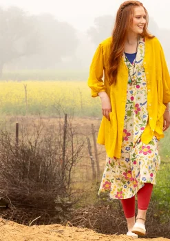 New Gudrun Sjödén Jerseykleid Midsommarsol Aus Bio-Baumwolle holunderblüte