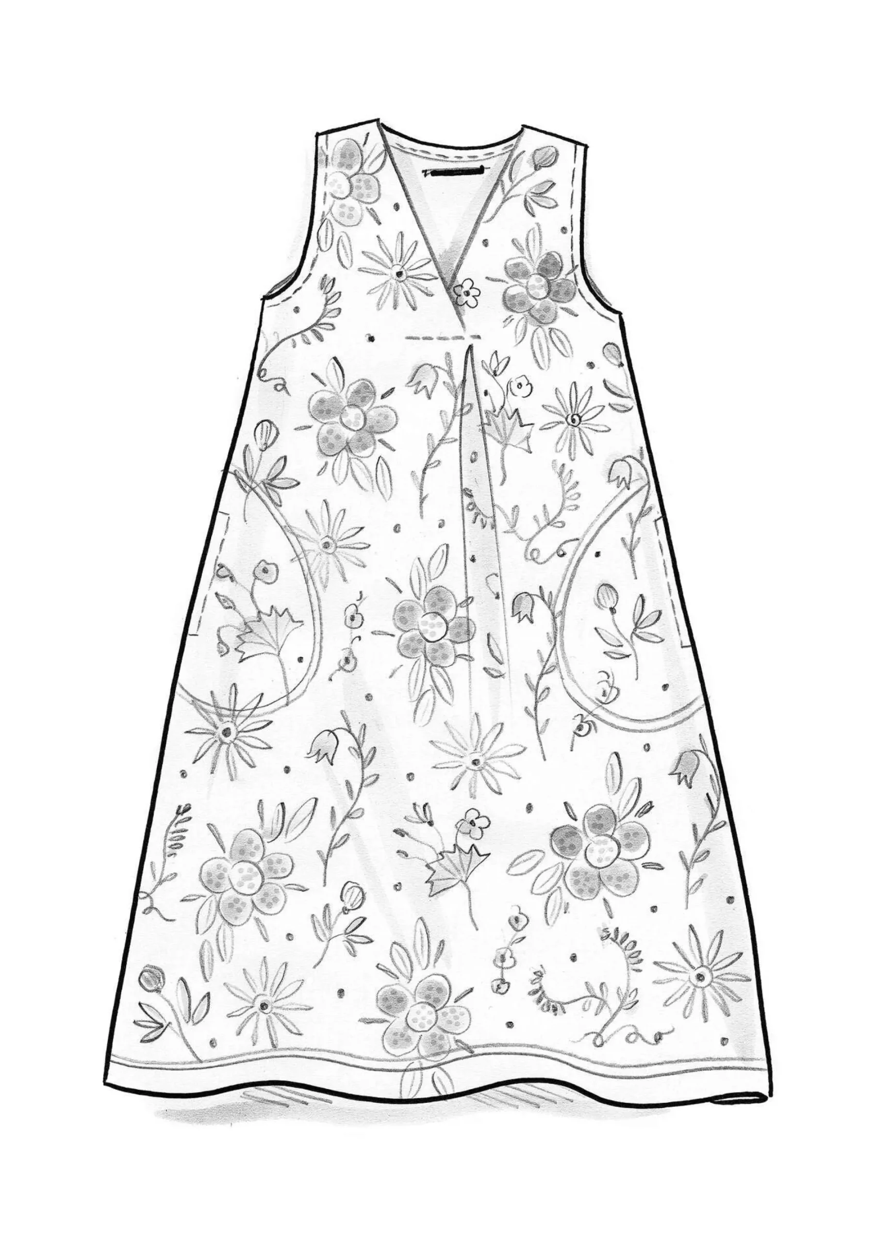 New Gudrun Sjödén Jerseykleid Midsommarsol Aus Bio-Baumwolle holunderblüte