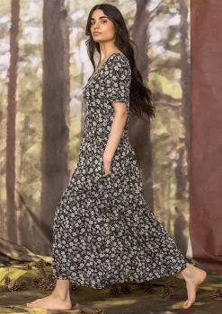 Hot Gudrun Sjödén Jerseykleid Myren Aus Modal schwarz