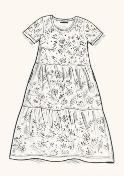 Outlet Gudrun Sjödén Jerseykleid Myren Aus Modal avocado