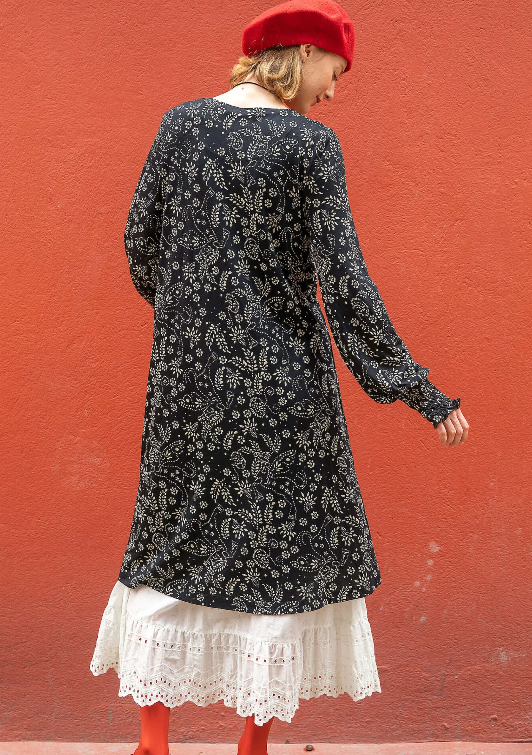 New Gudrun Sjödén Jerseykleid Pegasus Aus Modal schwarz