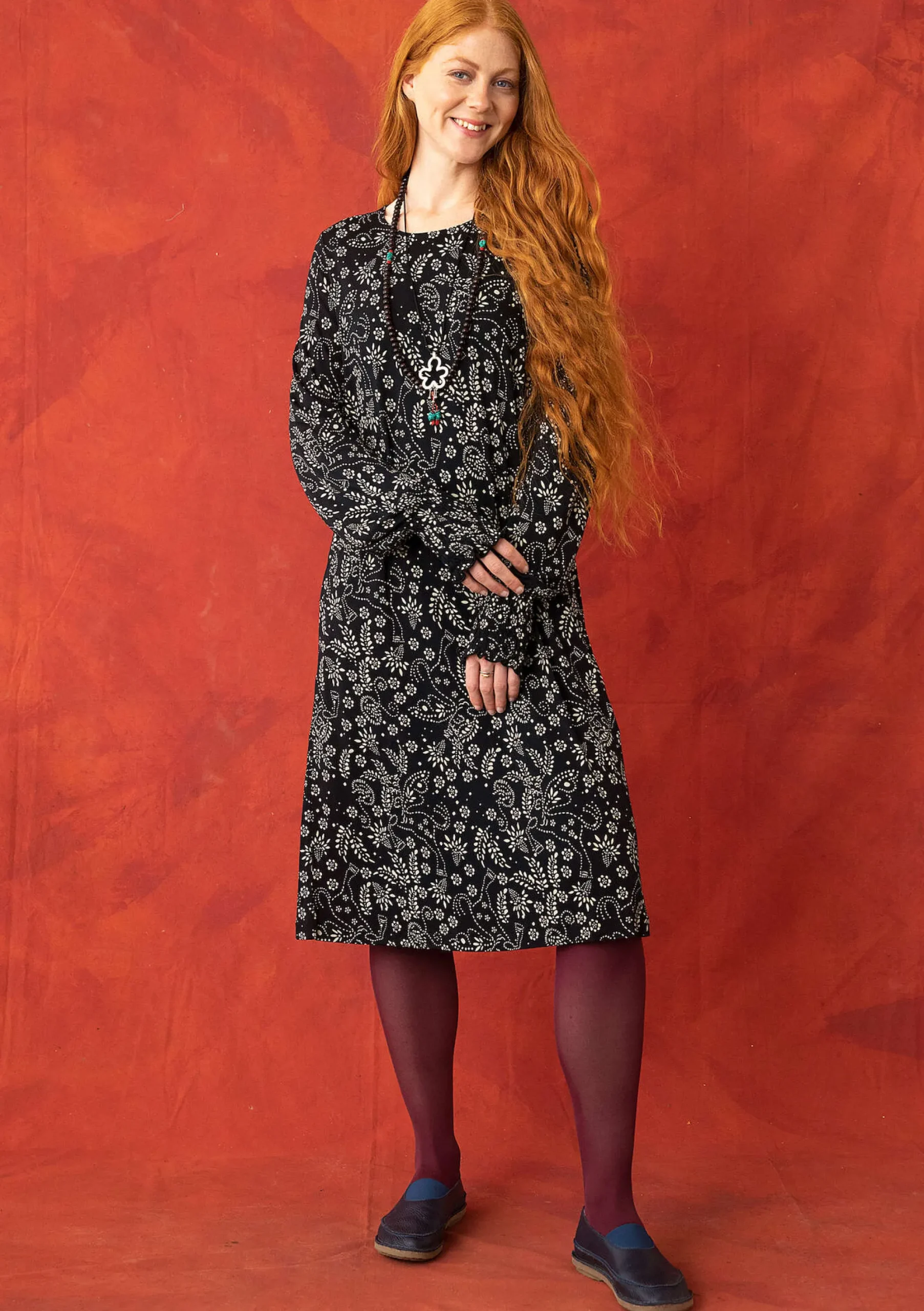 New Gudrun Sjödén Jerseykleid Pegasus Aus Modal schwarz