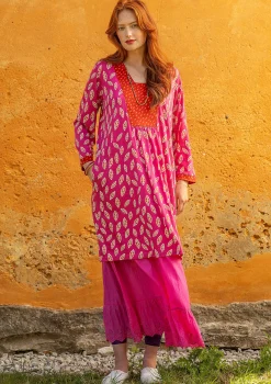 Gudrun Sjödén Jerseykleid Åland Aus Bio-Baumwolle/Modal dunkelpfingstrose