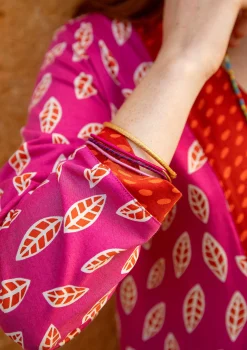 Gudrun Sjödén Jerseykleid Åland Aus Bio-Baumwolle/Modal dunkelpfingstrose