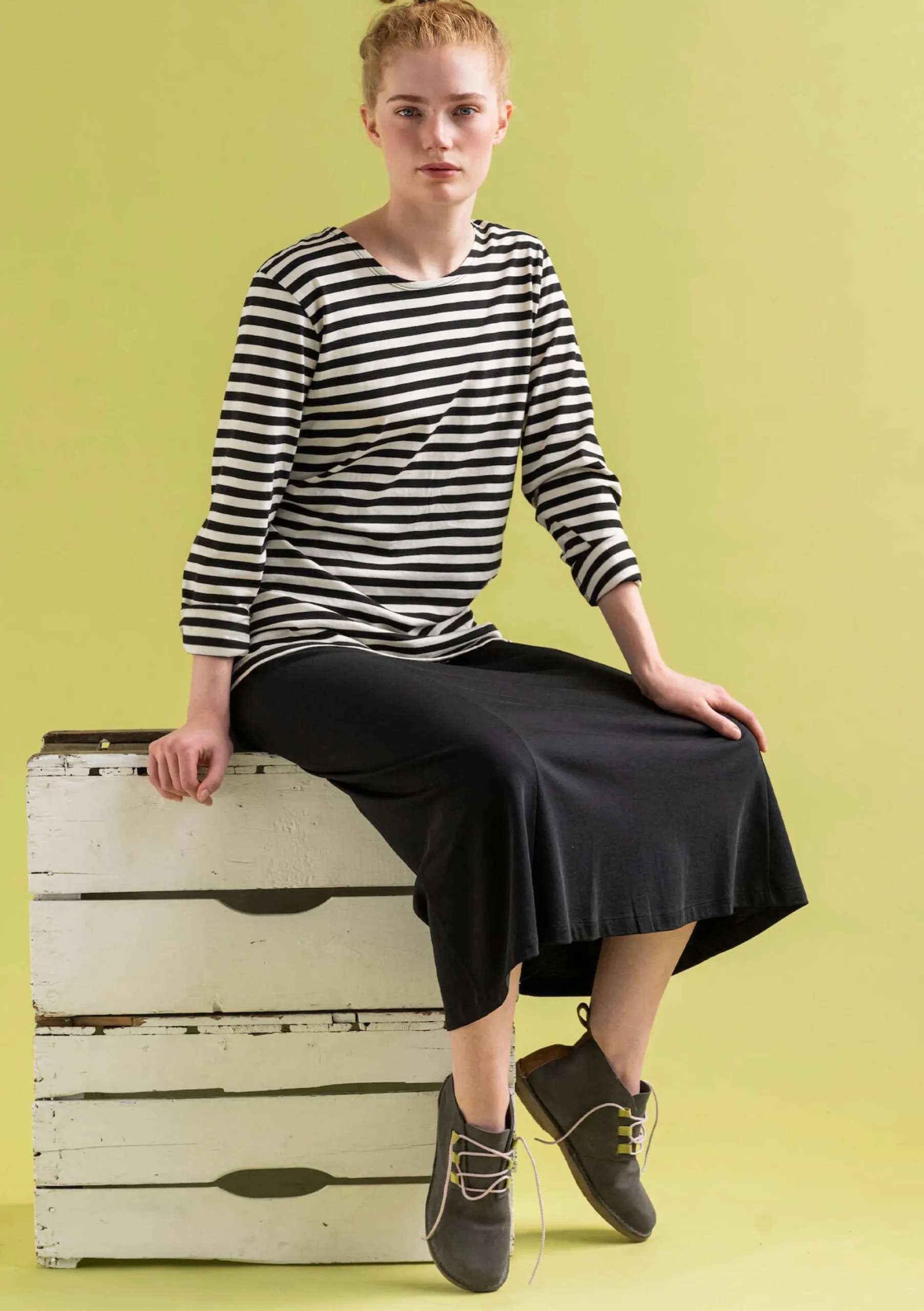 Discount Gudrun Sjödén Jerseyrock Billie Aus Bio-Baumwolle/Modal schwarz