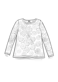 Clearance Gudrun Sjödén Jerseyshirt Ada Aus Lyocell/Elasthan schwarz
