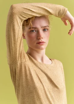 Clearance Gudrun Sjödén Jerseyshirt Ada Aus Lyocell/Elasthan hafer-gemustert