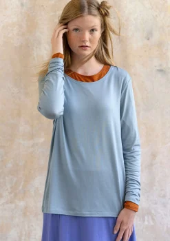 Gudrun Sjödén Jerseyshirt Ada Aus Lyocell/Elasthan taubenblau