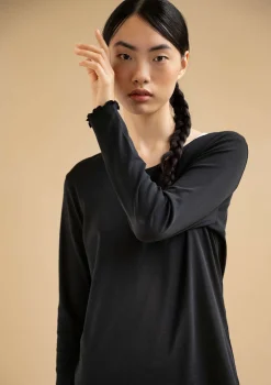 Online Gudrun Sjödén Jerseyshirt Aus Bio-Baumwolle schwarz