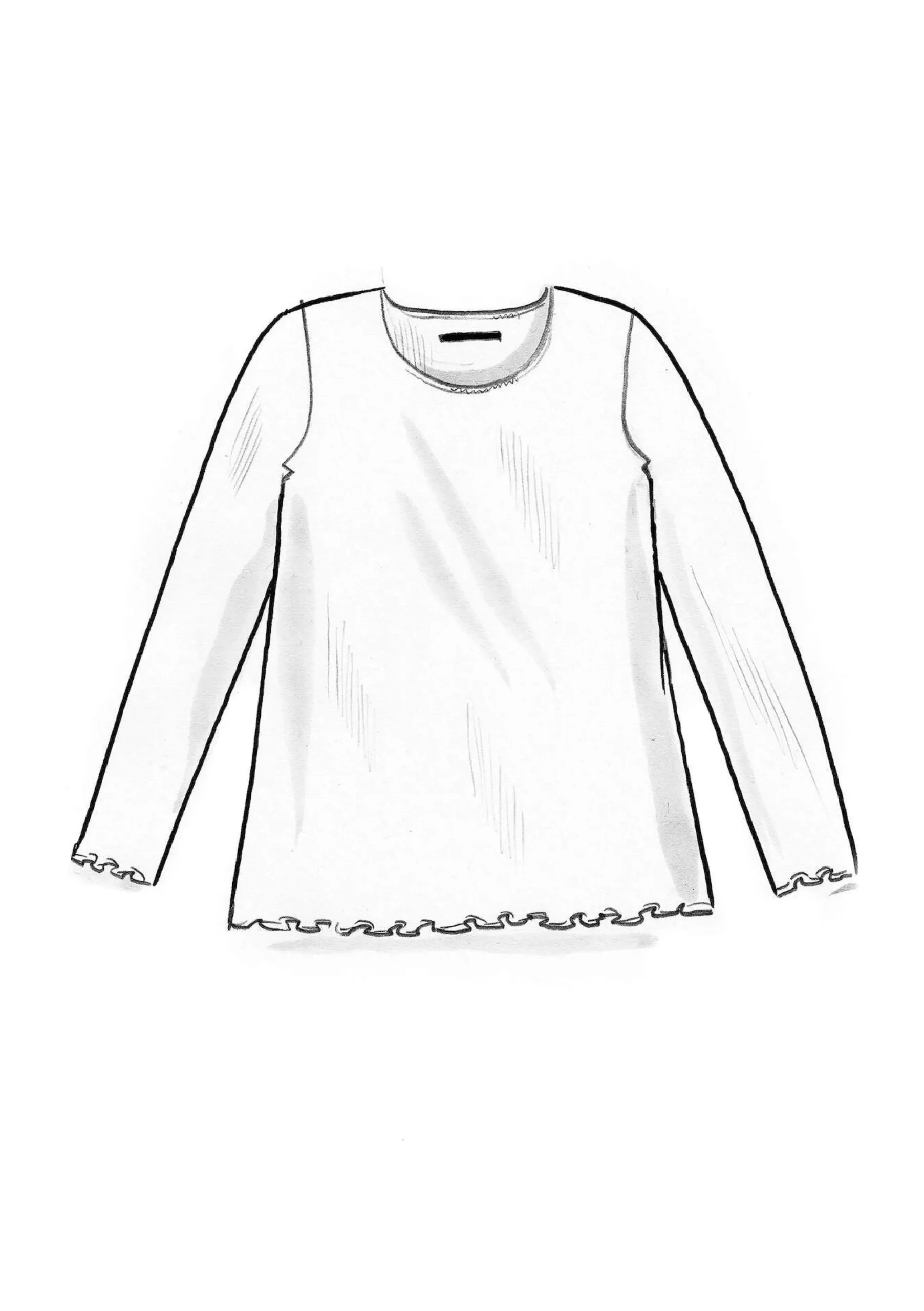 Outlet Gudrun Sjödén Jerseyshirt Aus Bio-Baumwolle masala