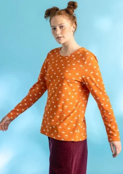 Hot Gudrun Sjödén Jerseyshirt Stella Aus Bio-Baumwolle/Elasthan vogelbeere-gemustert