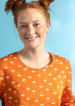 Hot Gudrun Sjödén Jerseyshirt Stella Aus Bio-Baumwolle/Elasthan vogelbeere-gemustert