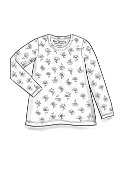 Hot Gudrun Sjödén Jerseyshirt Stella Aus Bio-Baumwolle/Elasthan vogelbeere-gemustert