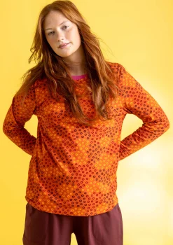 Online Gudrun Sjödén Jerseyshirt Stella Aus Bio-Baumwolle/Elasthan chili-gemustert