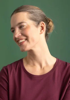 Hot Gudrun Sjödén Jerseyshirt Stella Aus Bio-Baumwolle/Elasthan aubergine
