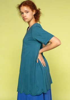 Sale Gudrun Sjödén Jerseytunika Aus Bio-Baumwolle hellpetrol