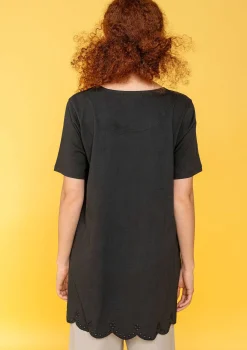 Outlet Gudrun Sjödén Jerseytunika Aus Bio-Baumwolle schwarz