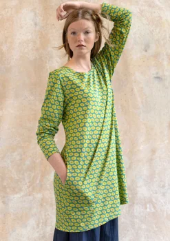Outlet Gudrun Sjödén Jerseytunika Billie Aus Bio-Baumwolle/Modal aqua-gemustert
