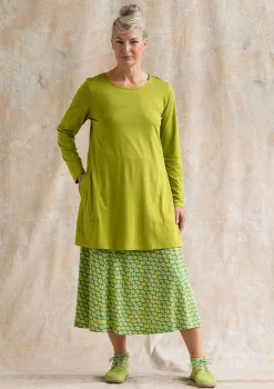 New Gudrun Sjödén Jerseytunika Billie Aus Bio-Baumwolle/Modal hellkräutergrün