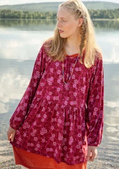 Clearance Gudrun Sjödén Jerseytunika Blåsippa Aus Bio-Baumwolle/Modal orchideenrosa