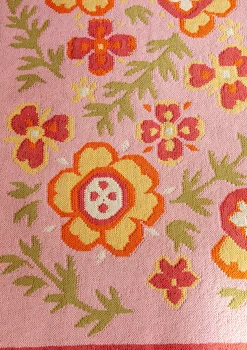 Outlet Gudrun Sjödén Kelim Petals Aus Bio-Baumwolle aschrosa