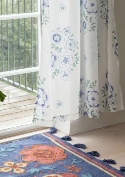 Outlet Gudrun Sjödén Kelim Petals Aus Bio-Baumwolle blauglöckchen