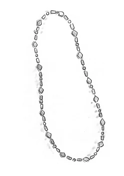 Clearance Gudrun Sjödén Kette Aus Recycling-Glas gebrannte siena