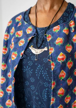 New Gudrun Sjödén Kette Bird Aus silber