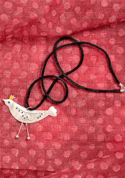 New Gudrun Sjödén Kette Bird Aus silber