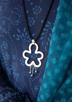 Outlet Gudrun Sjödén Kettenanhänger Orchid Aus silber