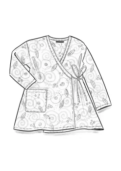 Clearance Gudrun Sjödén Kimono Cumulus Aus Baumwollgewebe weiß