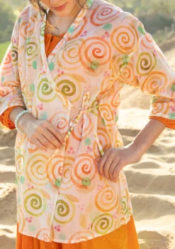 Best Gudrun Sjödén Kimono Cumulus Aus Baumwollgewebe hellsand
