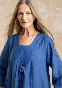 New Gudrun Sjödén Kleid Aus Leinengewebe lupine