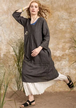 New Gudrun Sjödén Kleid Aus Leinengewebe schwarz
