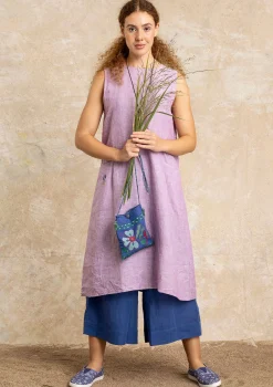 Online Gudrun Sjödén Kleid Aus Leinengewebe puderlila-gestreift