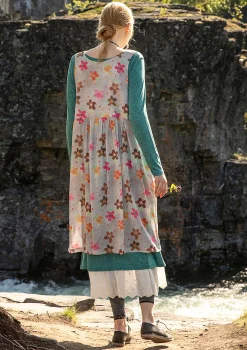 Clearance Gudrun Sjödén Kleid Brush Aus Bio-Baumwollgewebe graureiher