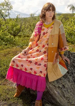 Clearance Gudrun Sjödén Kleid Brush Aus Bio-Baumwollgewebe lilie