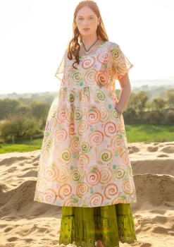 Discount Gudrun Sjödén Kleid Cumulus Aus Baumwollgewebe hellsand