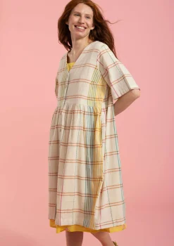Best Gudrun Sjödén Kleid Fields Aus Baumwollgewebe ungebleicht