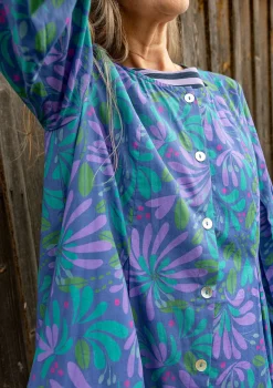 Discount Gudrun Sjödén Kleid Kaprifol Aus Bio-Baumwolle lupine