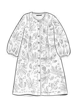 Discount Gudrun Sjödén Kleid Kaprifol Aus Bio-Baumwolle lupine