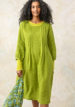 Best Gudrun Sjödén Kleid Lillian Aus Leinengewebe hellkräutergrün