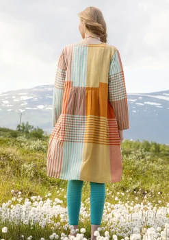 Gudrun Sjödén Kleid Madras Aus Bio-Baumwollgewebe masala