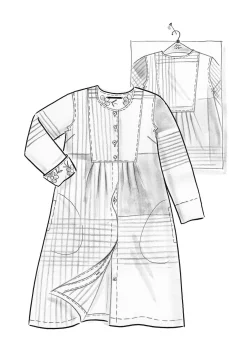 Gudrun Sjödén Kleid Madras Aus Bio-Baumwollgewebe masala