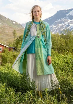 Hot Gudrun Sjödén Kleid Madras Aus Bio-Baumwollgewebe jade