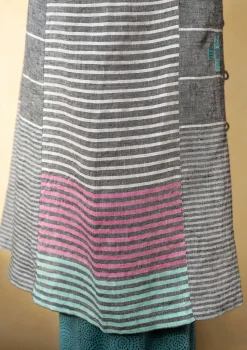Best Gudrun Sjödén Kleid Mandvi Aus Leinen grau