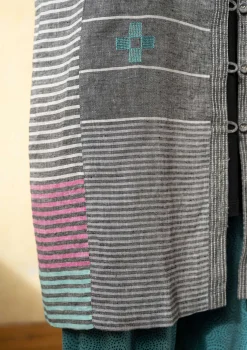 Best Gudrun Sjödén Kleid Mandvi Aus Leinen grau