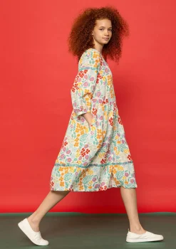 Best Gudrun Sjödén Kleid Margit Aus Leinen/Modal-Gewebe vanille-bedruckt