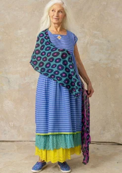 New Gudrun Sjödén Kleid Nord Aus Bio-Baumwollgewebe lotusblau